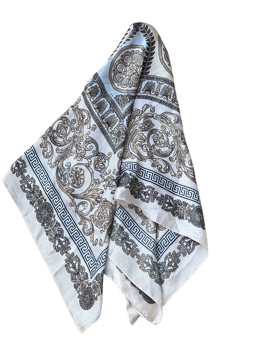 Scarf A26 Square Beige