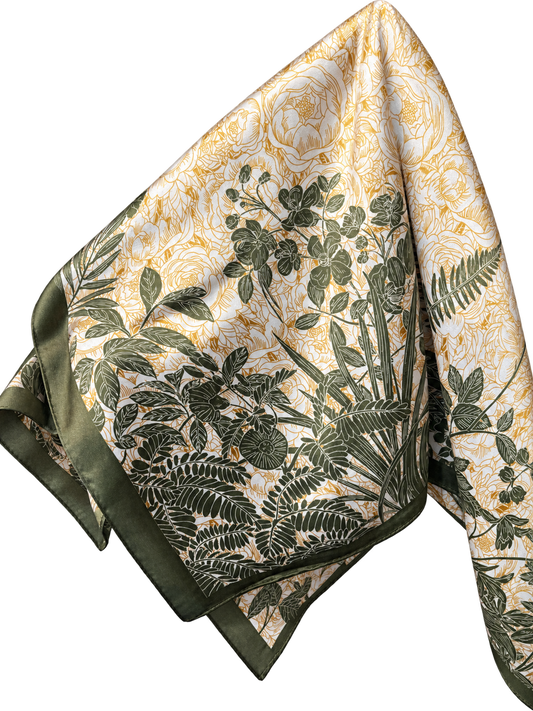 Scarf A26 Rose Green