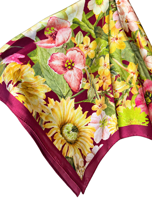 Scarf S26 Field Dark Pink