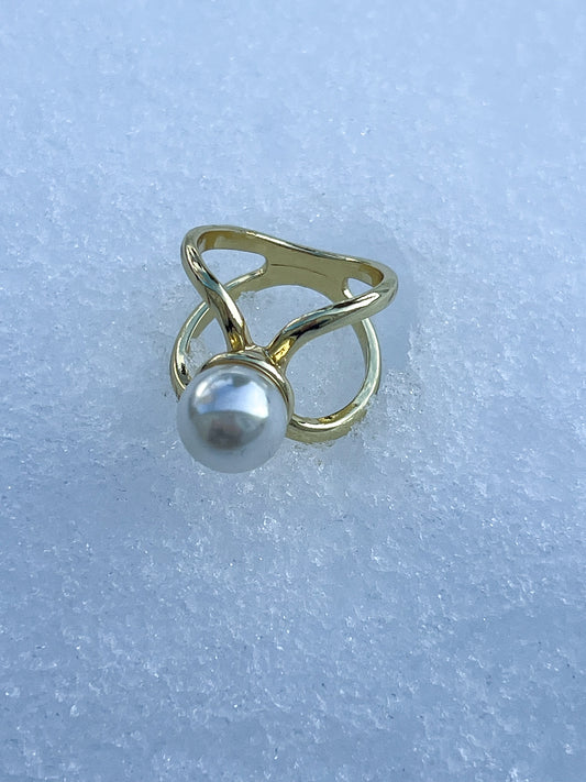 Scarf Ring Pearl