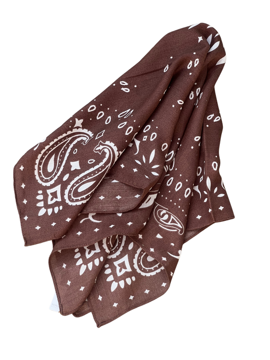 Scarf Soft Bandana Brown