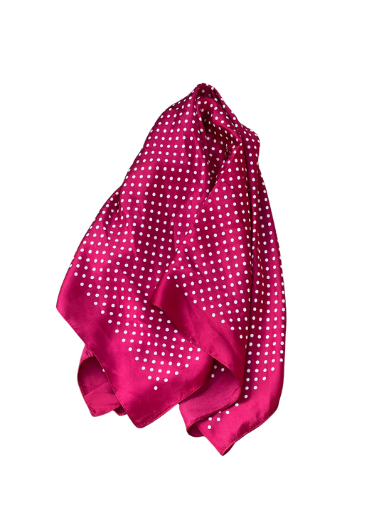 Scarf Summer Small Dot Burgundy