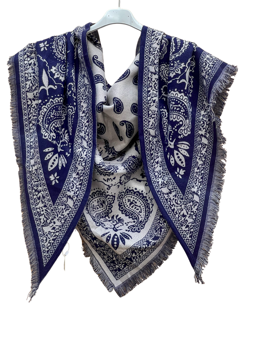 Scarf Triangle 186 Navy
