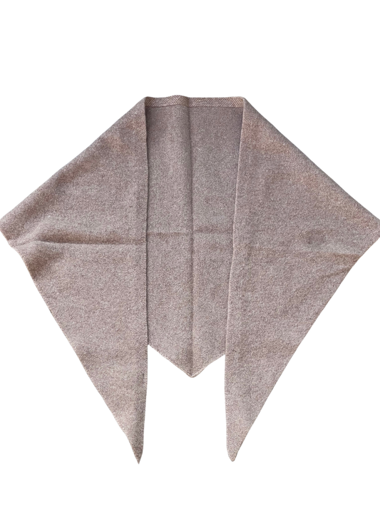 Scarf Wool Triangle Taupe