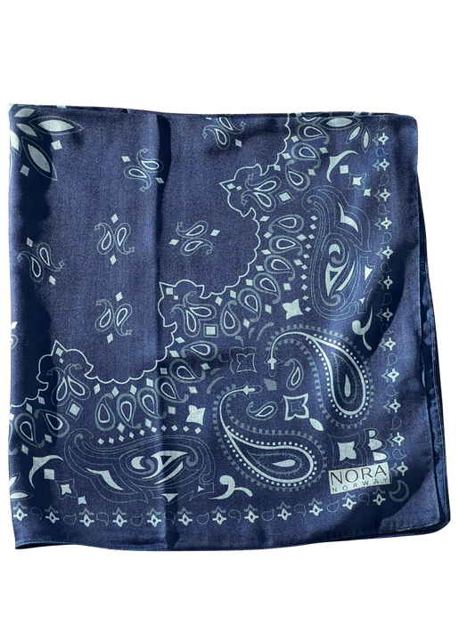 Scarf 90 Viscose Navy