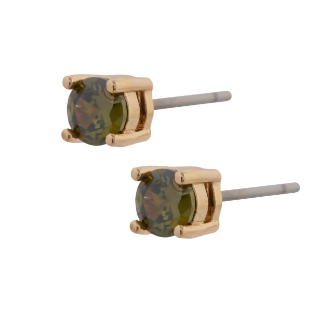 Abby small ear gold Olive