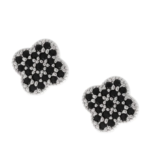 Austin stud ear silver Black