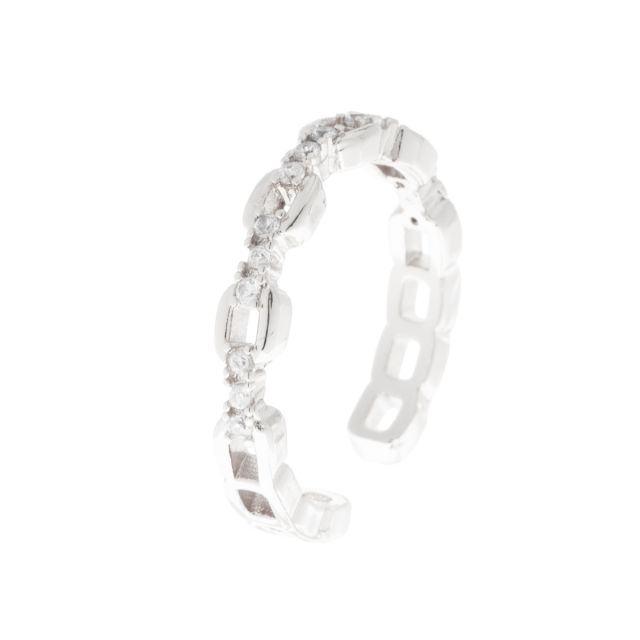 Avenue ring silver Clear