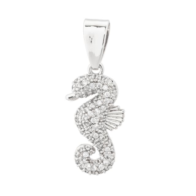 Charm seahorse silver Champagne