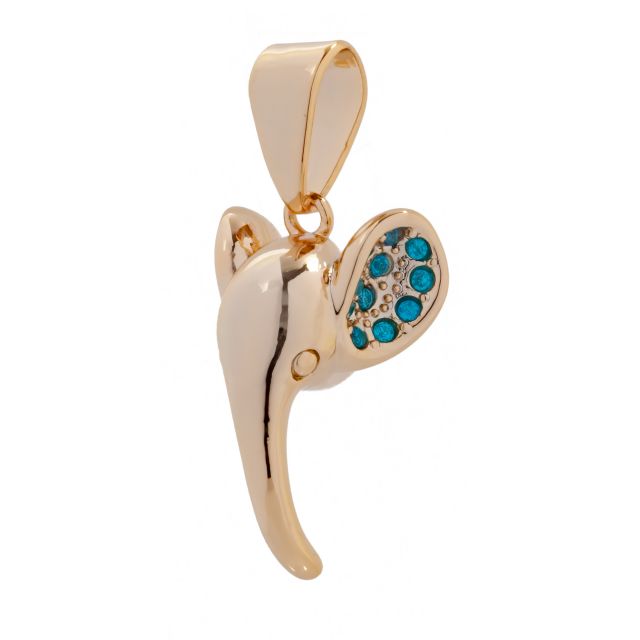 Elehead bling gold Turquoise