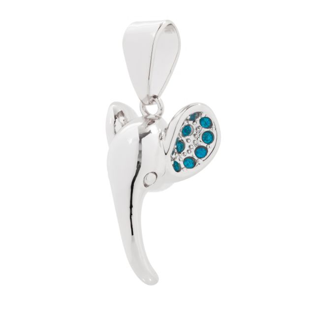 Elehead bling silver Turquoise