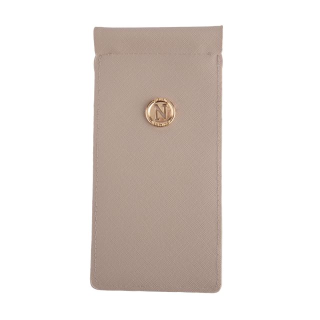 Glass pouch Taupe