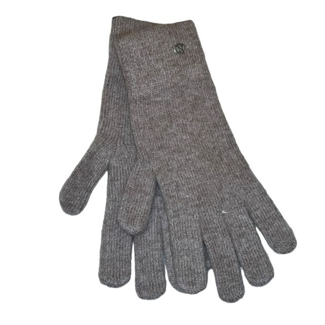 Glove angora Taupe