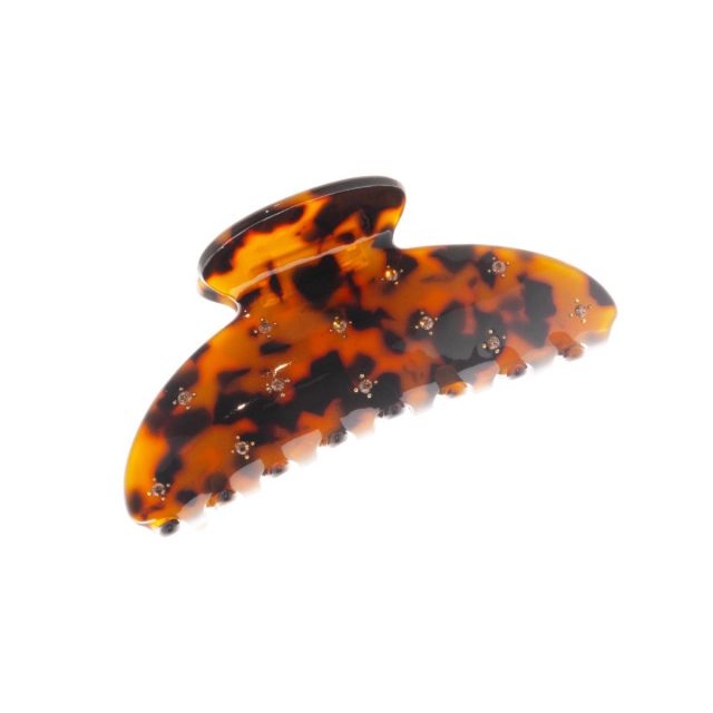 Hairclip Leopard dark