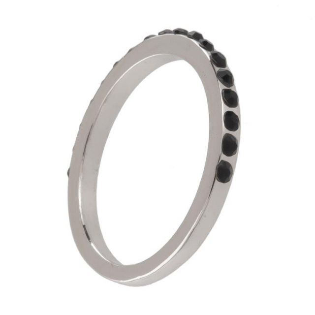 Haven ring 17 silver Black