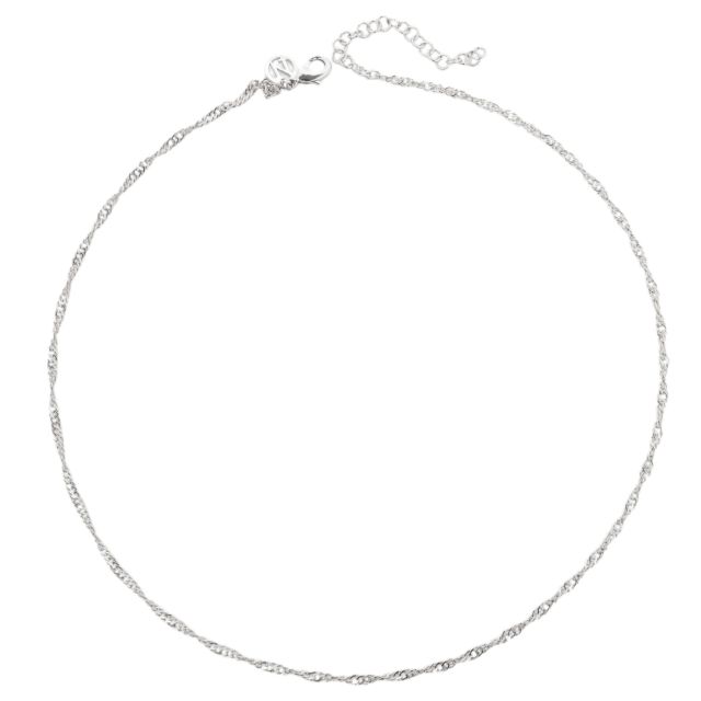 Hugme chain16 45 cm Silver