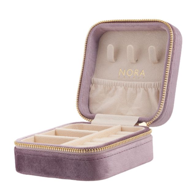 Jewelry box velvet Lavender