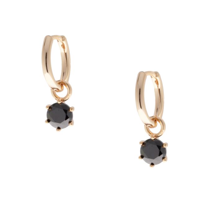 Kelly drop ear gold Black