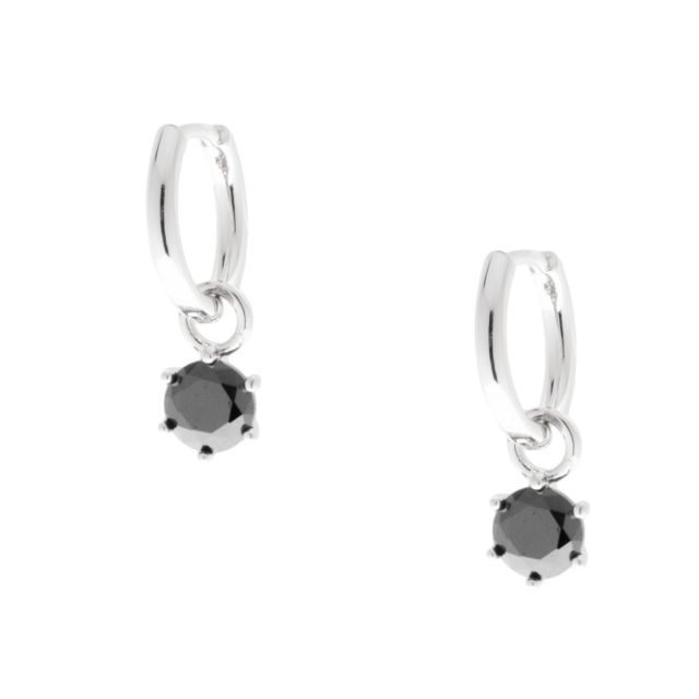 Kelly drop ear silver Black