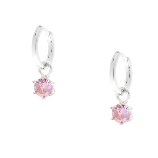 Kelly drop ear silver Pink