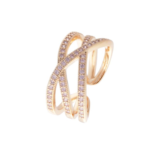 Kelly ring gold Pink