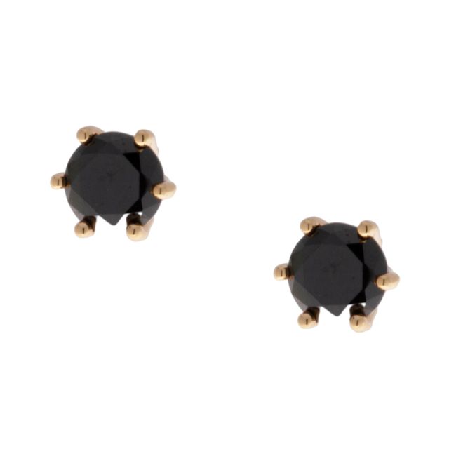 Kelly stud ear gold Black