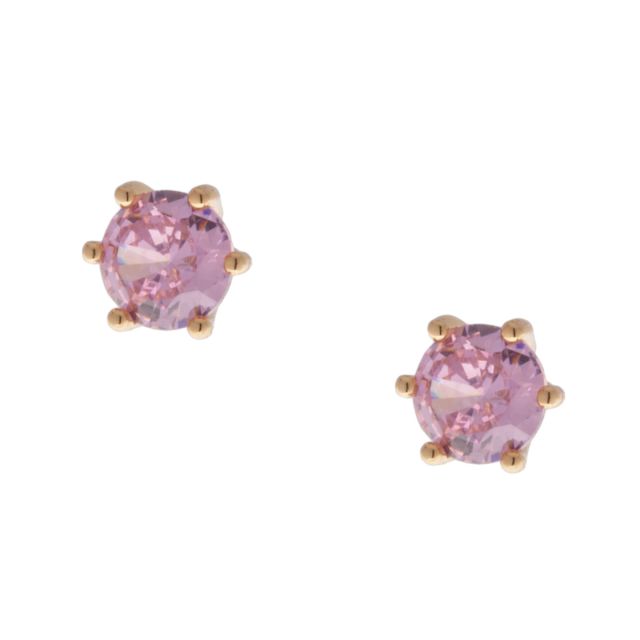 Kelly stud ear gold Pink