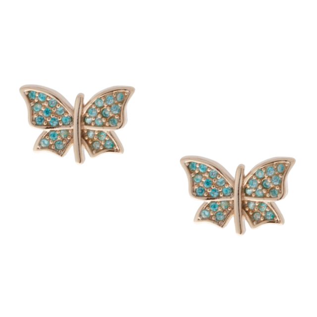 Papillon ear gold Aqua