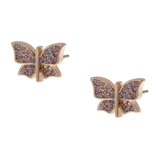 Papillon ear gold Lightblue