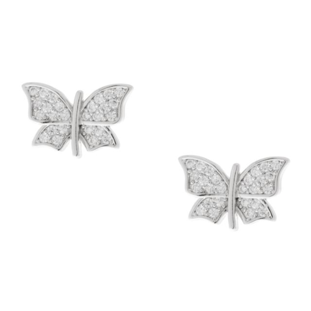 Papillon ear silver Clear