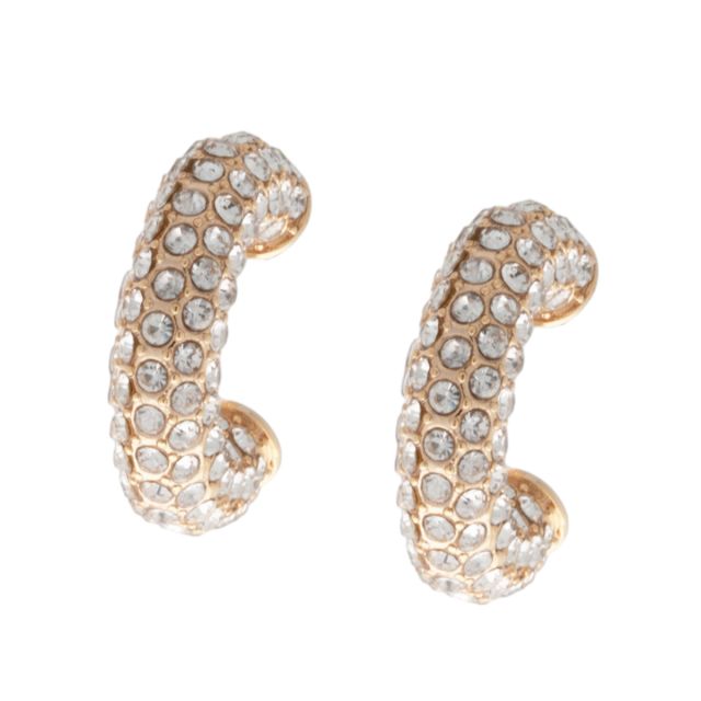 Phoenix stud ear gold Clear