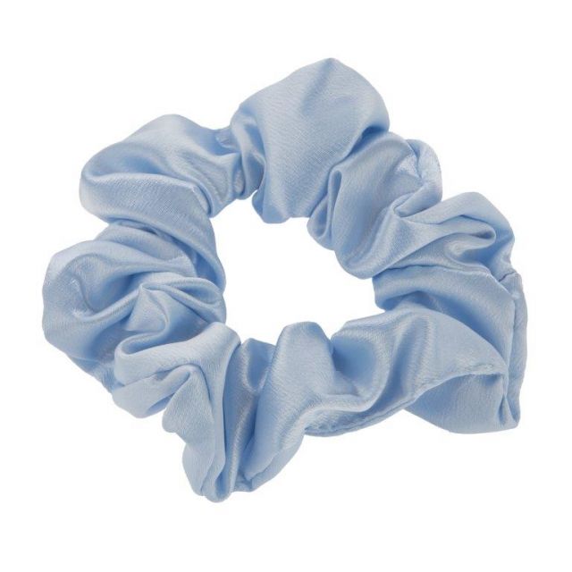 Satin scrunch Lightblue