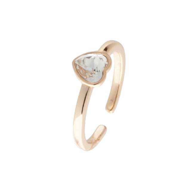 Suzy ring gold Clear