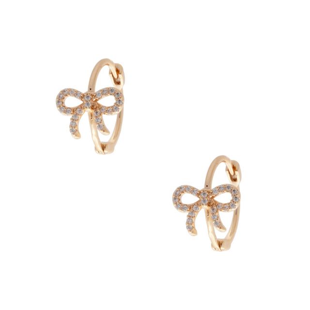 TheBow ear gold Clear