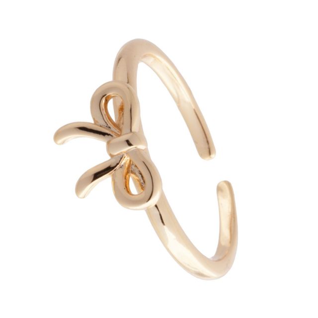 TheBow ring plain Gold