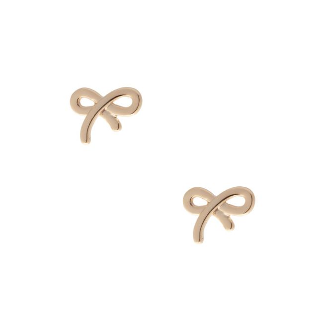 TheBow stud ear Gold