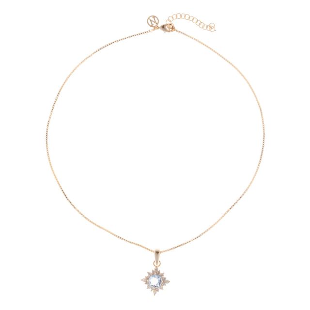 Tori neck 42 gold Lightblue