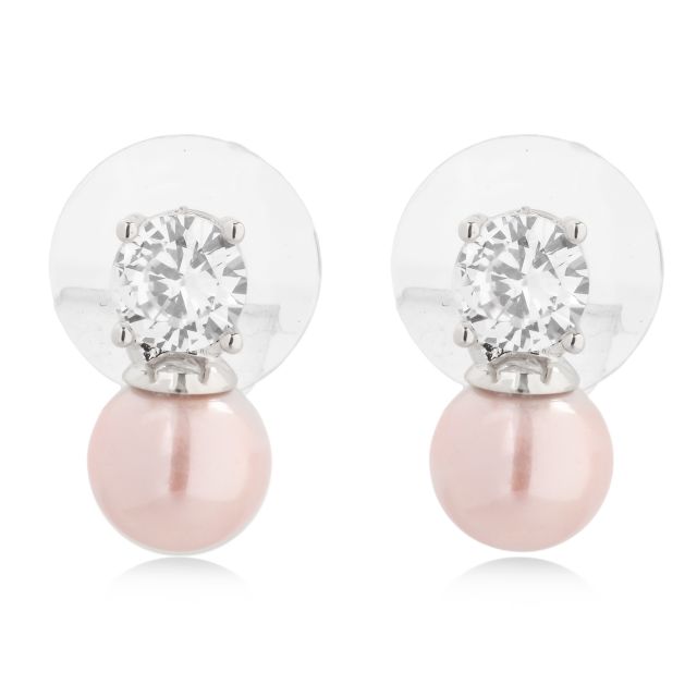 Venice ear silver Softpink