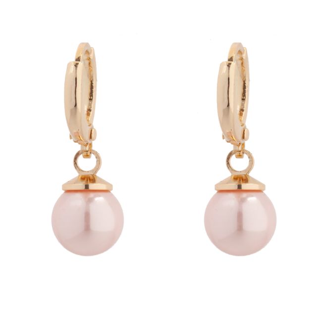Venice round ear gold Softpink